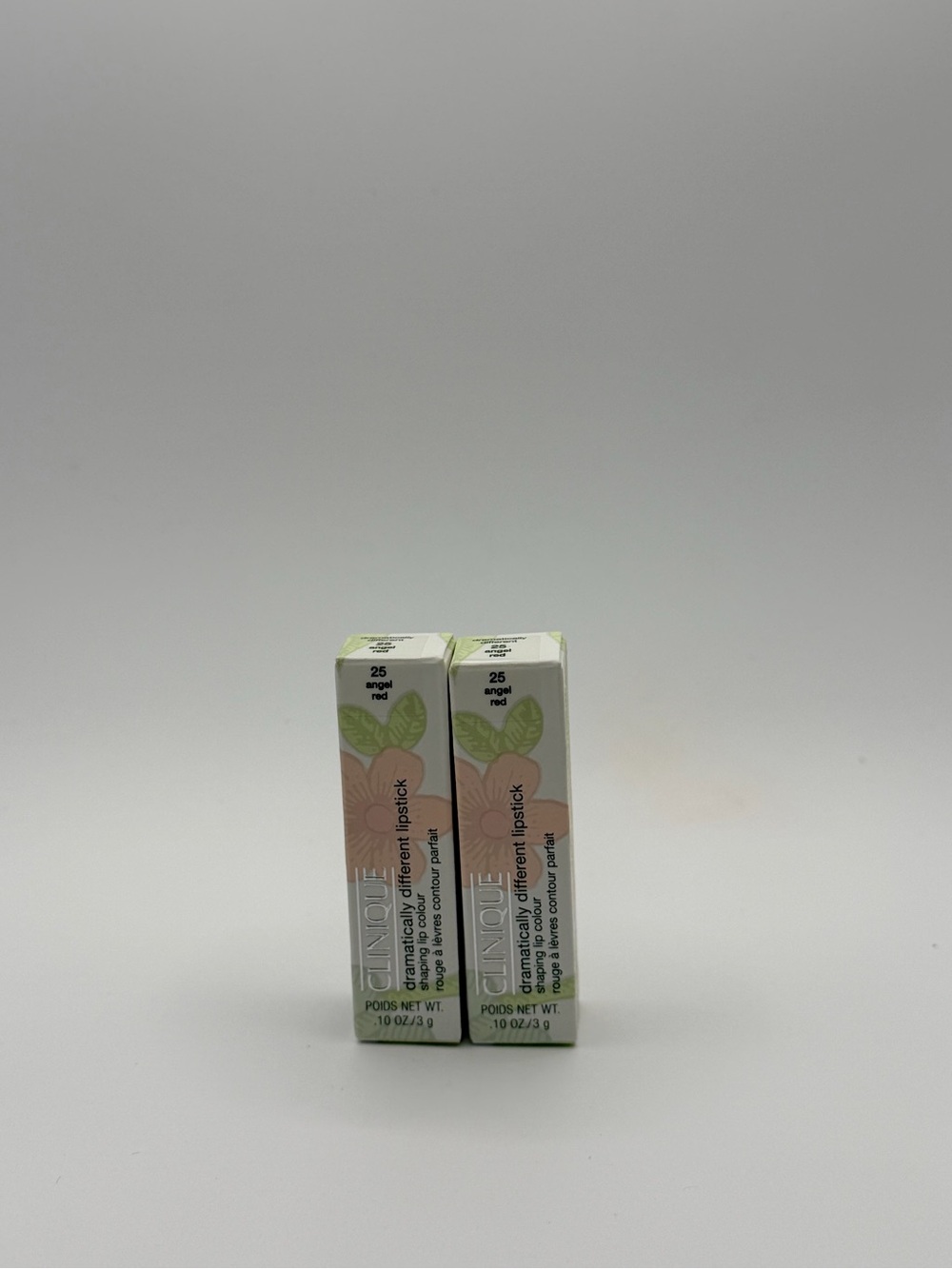Clinique Dramatically different lipstick Angel Red 25 NEW Authentic 2 pack